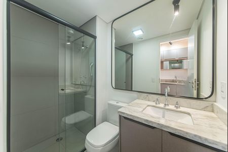 Studio para alugar com 33m², 1 quarto e sem vaga Studio para alugar com 33m², 1 quarto e sem vagaBanheiro