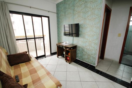 Sala de apartamento para alugar com 2 quartos, 78m² em Aviação, Praia Grande