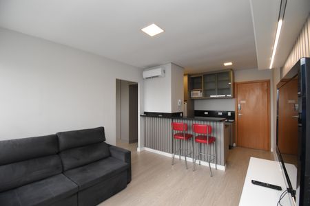 Sala de apartamento para alugar com 1 quarto, 35m² em Centro, Curitiba