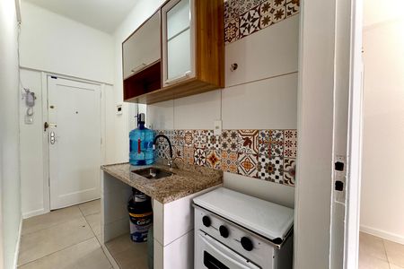 Cozinha de apartamento para alugar com 1 quarto, 26m² em Centro, Rio de Janeiro