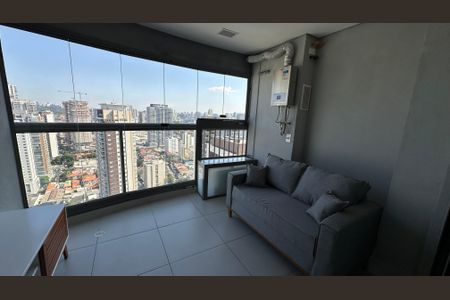 Varanda do Studio de kitnet/studio à venda com 1 quarto, 32m² em Santo Amaro, São Paulo