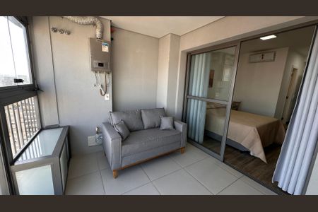 Varanda do Studio de kitnet/studio à venda com 1 quarto, 32m² em Santo Amaro, São Paulo