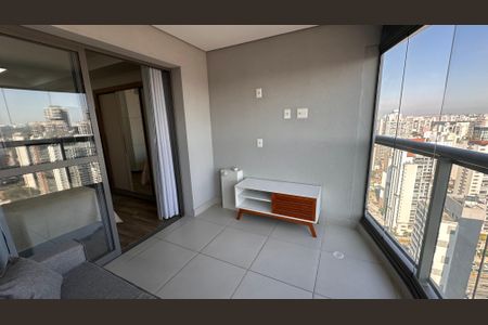 Varanda do Studio de kitnet/studio à venda com 1 quarto, 32m² em Santo Amaro, São Paulo