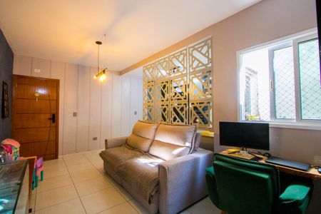 Sala de apartamento à venda com 2 quartos, 130m² em Vila Humaitá, Santo André
