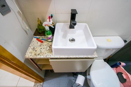 Banheiro do quarto 1 de apartamento à venda com 2 quartos, 130m² em Vila Humaitá, Santo André