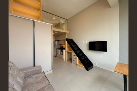 Studio à venda com 28m², 1 quarto e sem vaga Studio à venda com 28m², 1 quarto e sem vagaSala