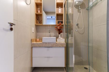Banheiro social de kitnet/studio à venda com 1 quarto, 26m² em Jardim Sao Paulo(zona Norte), São Paulo