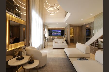 Apartamento para alugar com 180m², 2 quartos e 3 vagasSala