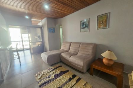 Sala de apartamento para alugar com 1 quarto, 63m² em Morro do Maluf, Guarujá