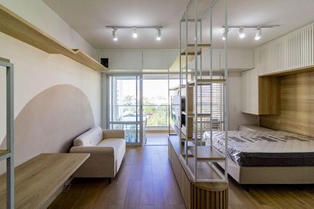 Sala de kitnet/studio à venda com 1 quarto, 42m² em Campo Belo, São Paulo