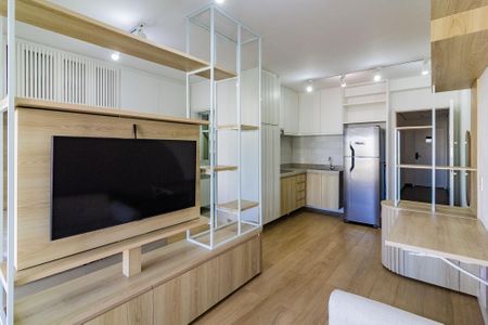 Sala de kitnet/studio à venda com 1 quarto, 42m² em Campo Belo, São Paulo