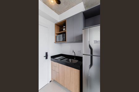 Cozinha de kitnet/studio à venda com 1 quarto, 18m² em Vila Mariana, São Paulo