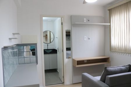 Sala e Cozinha Integrada de apartamento para alugar com 1 quarto, 24m² em Barra Funda, São Paulo