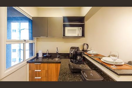 Cozinha de kitnet/studio para alugar com 1 quarto, 30m² em Centro Histórico, Porto Alegre