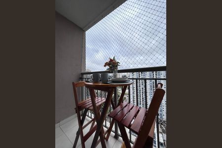 Varanda da Sala de apartamento para alugar com 1 quarto, 30m² em Jardim Caravelas, São Paulo