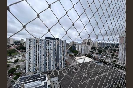 Varanda da Sala vista de apartamento para alugar com 1 quarto, 30m² em Jardim Caravelas, São Paulo