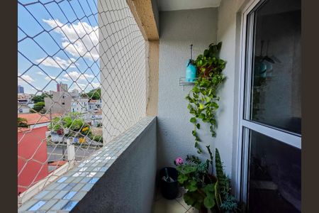 Varanda da Sala de apartamento para alugar com 2 quartos, 56m² em Vila Alpina, Santo André