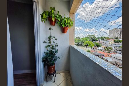 Varanda da Sala  de apartamento para alugar com 2 quartos, 56m² em Vila Alpina, Santo André