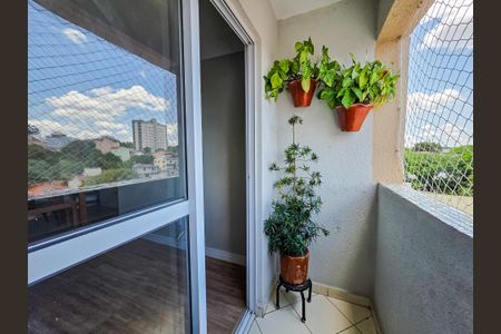 Varanda da Sala  de apartamento para alugar com 2 quartos, 56m² em Vila Alpina, Santo André