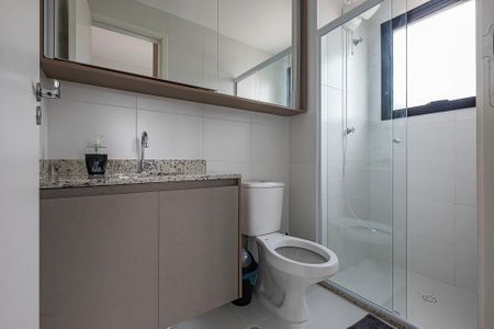 Apartamento para alugar com 24m², 1 quarto e sem vaga Apartamento para alugar com 24m², 1 quarto e sem vagaBanheiro da Suíte