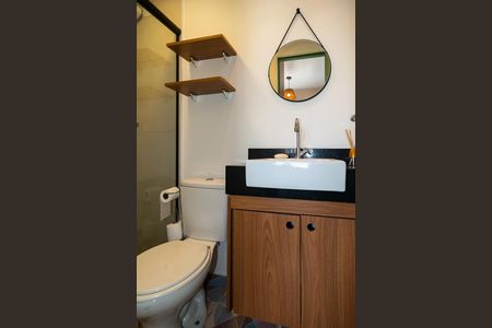 Apartamento para alugar com 26m², 1 quarto e sem vaga Apartamento para alugar com 26m², 1 quarto e sem vagaBanheiro social