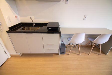 Cozinha de kitnet/studio para alugar com 1 quarto, 32m² em Santo Amaro, São Paulo