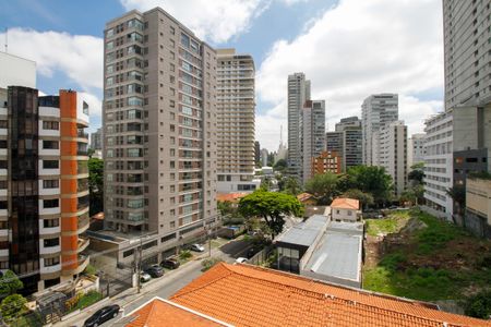 Vista da Varanda de kitnet/studio à venda com 1 quarto, 30m² em Jardim das Bandeiras, São Paulo