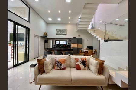 Sala de casa de condomínio à venda com 3 quartos, 235m² em Parque Rural Fazenda Santa Cândida, Campinas