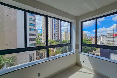Varanda da Sala de apartamento à venda com 3 quartos, 115m² em Luxemburgo, Belo Horizonte