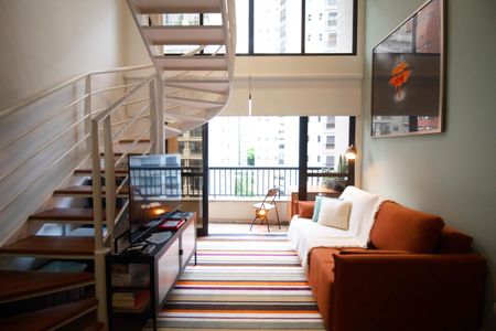 Sala de apartamento para alugar com 1 quarto, 45m² em Jardim Paulista, São Paulo