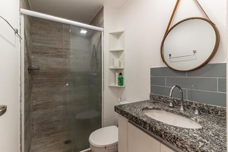 Studio para alugar com 27m², 1 quarto e sem vaga Studio para alugar com 27m², 1 quarto e sem vagaBanheiro