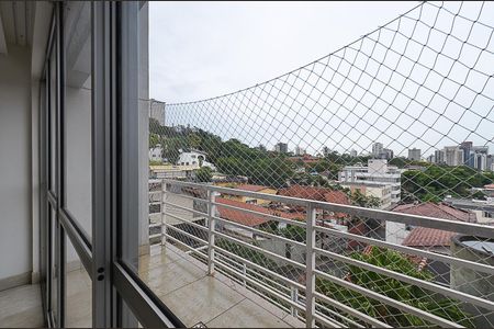 Varanda Sala  de apartamento à venda com 3 quartos, 90m² em Cidade Jardim, Belo Horizonte