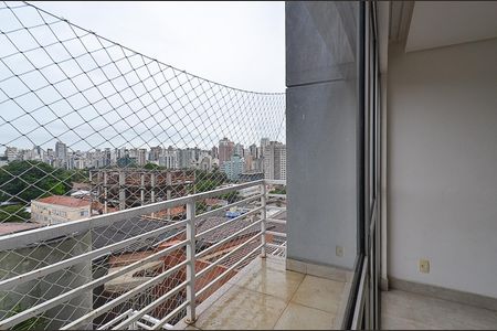 Varanda Sala  de apartamento à venda com 3 quartos, 90m² em Cidade Jardim, Belo Horizonte