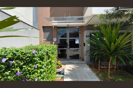 Studio para alugar com 28m², 1 quarto e sem vagaFachada + plaquinha