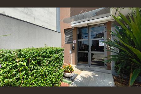 Studio para alugar com 28m², 1 quarto e sem vagaFachada + plaquinha