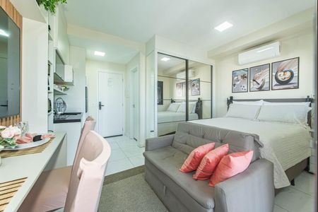 Studio para alugar com 27m², 1 quarto e 1 vaga Studio para alugar com 27m², 1 quarto e 1 vagaSala