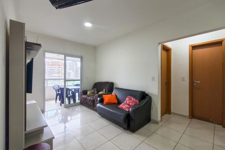 Sala de apartamento para alugar com 2 quartos, 92m² em Guilhermina, Praia Grande