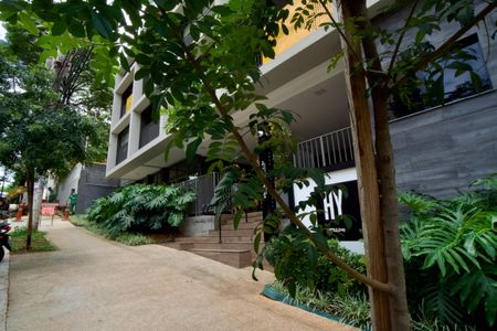 Studio para alugar com 26m², 1 quarto e sem vagaFachada e portaria