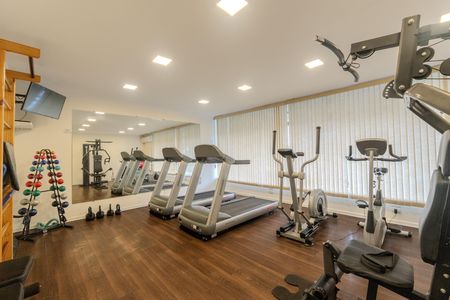 Área comum - Academia de apartamento para alugar com 1 quarto, 50m² em Consolação, São Paulo