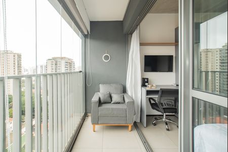 Varanda de kitnet/studio à venda com 1 quarto, 21m² em Vila Clementino, São Paulo