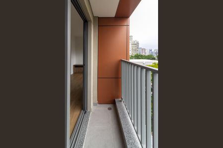 Varanda da Sala de apartamento para alugar com 1 quarto, 45m² em Chácara Santo Antônio (zona Sul), São Paulo