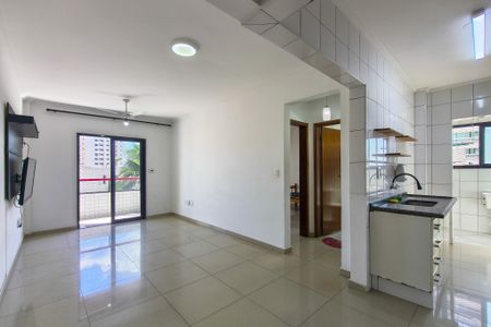 Sala de apartamento para alugar com 1 quarto, 61m² em Guilhermina, Praia Grande