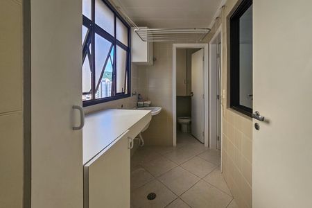 Área de serviço de apartamento para alugar com 4 quartos, 158m² em Barra Funda, Guarujá