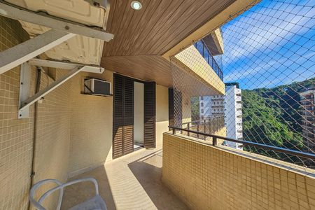 Varanda aa Sala de apartamento para alugar com 4 quartos, 158m² em Barra Funda, Guarujá