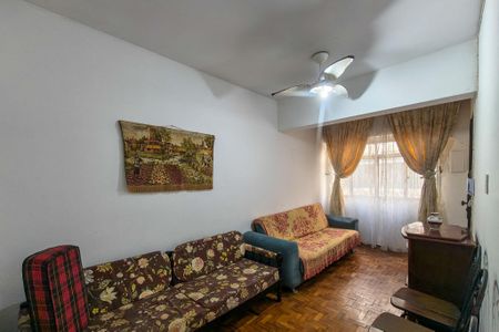 Sala de apartamento para alugar com 1 quarto, 59m² em Boqueirão, Praia Grande