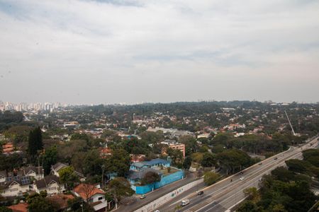 Vista da Varanda de apartamento à venda com 1 quarto, 50m² em Brooklin Paulista, São Paulo