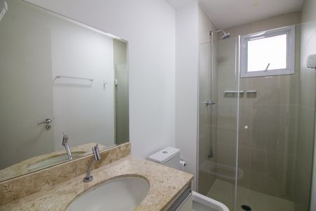 Banheiro social de apartamento para alugar com 3 quartos, 84m² em Jardim Caravelas, São Paulo