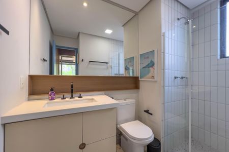 Studio para alugar com 44m², 1 quarto e 1 vaga Studio para alugar com 44m², 1 quarto e 1 vagaBanheiro