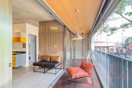 Varanda de kitnet/studio para alugar com 1 quarto, 44m² em Vila Mariana, São Paulo