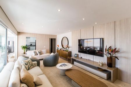 Sala  de apartamento para alugar com 3 quartos, 196m² em Empresarial 18 do Forte, Barueri